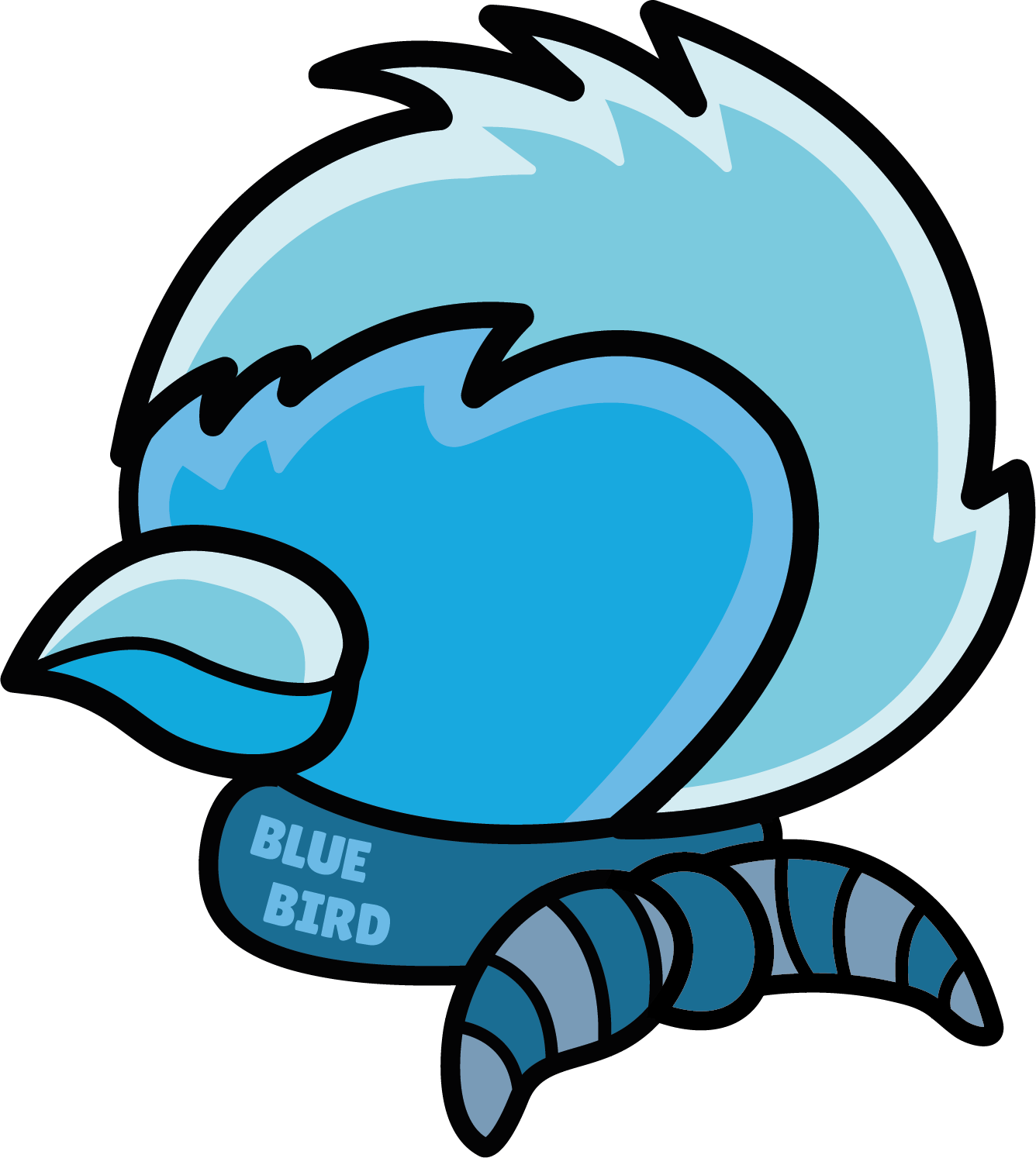 Bluebird Mascot logo